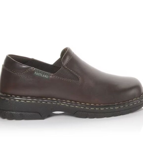 Eastland 'Newport' Women's Brown Leather Slip-On Shoes size 8 - Picture 1 of 9